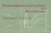 Counterexamples in Analysis (Dover Books on Mathematics) · Counterexamples in analysis / Bernard R. Gelbaum, John M.H. Olmsted. p. cm.. an unabridged, slightly corrected republication