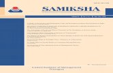 ISSN No. 0975-7708 SAMIKSHA Volume 9 Jan-Dec 2018.pdf · 02 SAMIKSHA - Volume IX, No. 1 & 2, Jan-Dec. 2018 iii. Low time resolution: The code provides a low time resolution and defines
