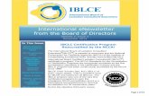 International eNewsletter from the Board of Directors · tremendous accomplishment to hold this accreditation for 26 consecutive years." During the objective third-party review. Page(2(of(14