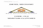 CODE: CLU MAINTAIN CLUTCHES - Learning Material.pdf · FRICTION CLUTCHES Two kinds of friction clutches are used in the mining industry: a) the multi-disc friction type b) the plate-friction