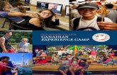 THE APPLEBY COLLEGE CANADIAN EXPERIENCE CAMP … · Canadian Experience Campers participate in Appleby’s day camp program featuring a wide range of choices from Sports & Adventure,
