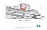 Detent Pins for Automotive Transmissions · by a narrow ring containing a needle roller bearing. The detent pins , , and are complete, ready-to-fit units. In these cases, the detent