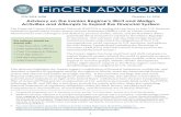 Advisory on the Iranian Regime’s Illicit and Malign ... Advisory FINAL 508.pdfOct 11, 2018  · FINCEN ADVISORY Iran’s Use of Procurement Networks Malign Iran-related actors use