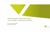 Thermostatic balancing valves in hot water circulation systems · Thermostatic balancing valves in hot water circulation systems W.G. van der Schee (TVVL) W.J.H. Scheffer (TVVL)