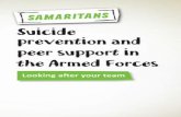Suicide prevention and peer support in the Armed Forces · Financial or legal problems Long-term separation Feeling isolated or like they don’t belong Homesickness. Intervening