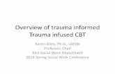 Overview of trauma informed Trauma infused CBTneasocialworkconference.org/assets/ppt/Allen.pdf · Overview of trauma informed Trauma infused CBT Karen Allen, Ph.D., LMSW Professor,