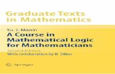 A Course in Mathematical Logic for …exploremarmaris.com/read/graduate_texts_in_mathematics.pdfGraduate Texts in Mathematics 53 for Mathematicians A Course in Mathematical Logic Yu.