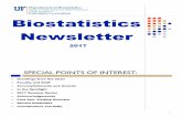 Biostatistics Newsletter · very successful year. In regards to our methodological and ... book, Statistical Analysis of Proteomics, Metabolomics, and Lipidomics Data Using Mass Spectrometry,
