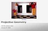 Ames Room Projective Geometry - University of Washington3D projective geometry These concepts generalize naturally to 3D Homogeneous coordinates Projective 3D points have four coords: