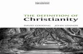The Definition of Christianity - Myrtlefield House...on the interface of science, philosophy and religion. MyrtlefieldHouse.com 97 81874 584490 ISBN 978-1-874584-49-0 Myrtlefield Encounters