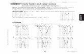 NAME DATE PERIOD 4-7 Study Guide and Intervention...Study Guide and Intervention (continued) Transformations of Quadratic Graphs Transformations of Quadratic Graphs Parabolas can be