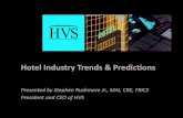 Hotel Industry Trends & Predictions · Hotel Industry Trends & Predictions - 2 - Five key takeaways . 1. ... Market supply/demand equilibrium will be staggered across the country