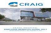 CRAIG HOSPITAL...EMPLOYEE BENEFITS GUIDE 2017 Benefits Effective January 1, 2017–December 31, 2017 CRAIG HOSPITAL