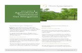 fact sheet Agriculture & Greenhouse Gas Mitigation Greenhouse gas mitigation W hen agricultural producers