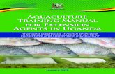 AQUACULTURE MANUAL FINAL...Aquaculture Training Manual for Extension Agents in Uganda’ Improved livelihoods through profitable, competitive and sustainable aquaculture [ i] 0,1,675