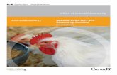Office of Animal Biosecurity...the health of poultry flocks from which new or replacement poultry are sourced; and diseases present in the wild bird population including both resident