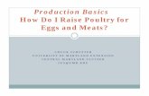 Production Basics - University Of Maryland · determine many aspects of your production basics. Poultry housing protects the birds from the elements (weather), predators, injury and