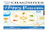 April 2019 Adar ll-Nisan 5779 - Congregation Shir Shalom · the food tasty. Cooking for my family Passover week is always an exercise in creativity as I am one of the only ones that