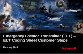 Emergency Locator Transmitter (ELT) ELT Coding Sheet ...pages3.honeywell.com/rs/honeywell3/images/ELT... · 2 HONEYWELL - CONFIDENTIAL File Number Description The Emergency Locator