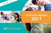 annual report 2011 - El Nido Family Centers...El Nido, Deanne admitted she was having nightmares, disturbing flashbacks and was afraid of men. Her skilled therapist discovered the