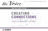 2019 IABA ANNUAL MEETING CREATING CONNECTIONS · Alicia Young, Efua Mantey, ACAS, Grace Kabwe, Louis-Landry Mwizero, Jailyn Clark Mission of IABA The International Association of