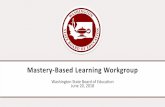 Mastery -Based Learning Workgroup - SBE...By the end of the twelfth grade, a current resume or activity log that provides a written compilation of the student's education, work experience,