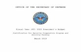 OFFICE OF THE SECRETARY OF DEFENSE...activities (Category 7), and one to capture partner security forces funds for counterterrorism activities and combating insurgencies (Category