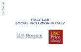 italy lab agenda 2019 - USC Sol Price School of Public Policy · Elisabetta Notarnicola, SDA Bocconi Lunch break Lecture Social inclusion: some examples from Italy Giovanni Fosti,