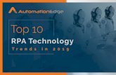 Top 10 - AutomationEdge€¦ · Faster and Eﬃcient Data Management Deep learning is facing the challenge of data collection and diﬃcul-ty in computations, due to which innovation