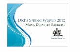 DRJ’SPRING WORLD 2012 -BGI.pdf · Spring World 2012 3 Start Time End Time Event Preparation Awareness 0100 – 0110 Introduction and Overview – (Resilience Integration Awareness)