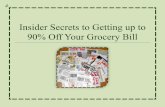 Insider Secrets to Getting up to 90% Off Your Grocery Bill highlighting the different types of coupons that you can use with extreme couponing. Store Coupons Those coupons you find