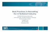 Best Practices in Recruiting For A Technical Industry · 2018-04-04 · Best Practices in Recruiting For A Technical Industry ... Certificate Tier 1–3 Basic ... G–Gap Analysis