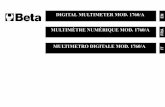 MULTIMETRO DIGITALE MOD. 1760/A IT - beta-tools.net · MULTIMETRO DIGITALE MOD. 1760/A MultimetroDigitale.book Page 1 Friday, September 26, 2003 6:34 PM. EN 2 DIGITAL MULTIMETER MOD.