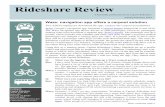 Rideshare Review · Rideshare Review A bimonthly publication from Capitol Rideshare January/February 2019 Waze: navigation app offers a carpool solution Two ADOA employees download