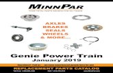 Genie Power Train - MinnPar€¦ · Genie Power Train Welcome to MinnPar Your Quality Parts Source Since 1982, MinnPar has supplied customers from around the world with Genuine, OEM