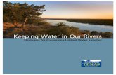 Keeping Water in Our Rivers - Frontier Group · Keeping Water in Our Rivers serve their water supply. Previous es-timates suggest that a down payment of $16 million could spread the