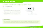 Network Security Camera - TP-Link Network Security Camera Camera 1/4" Progressive scan CMOS sensor 10x