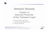 Network Security - Startseite TU Ilmenau · Network Security (WS 2002): 12 – Transport Layer Security Protocols 4 © Dr.-Ing G. Schäfer SSL Security Services! Peer entity authentication: