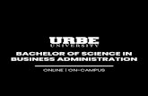 BACHELOR OF SCIENCE IN BUSINESS ADMINISTRATION · 2019-06-06 · Application decisions are typically made a week after all documents (transcripts, residency documentation, test scores,