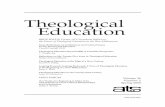 Theological Education · and Globalization Judith A. Berling. i Introduction iii Daniel O. Aleshire ... Looking Backward: A View of Theological Education ... going on in society,