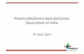 Plastics Machinery Manufacturers Association of India · 16 Mechenical Seal 84139190 7.50% 17 Cartridge Heaters 85167990 10.00% 18 Vaccum Pump 84141000 7.50% 19 Slewing Ring Bearings