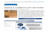 WOOD & COMPETITIVE DECKING and forecasts for 2023 and 2028 by material (wood, wood-plastic composite,