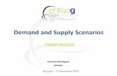 Demand and Supply Scenarios - Entsog Network Code… · > The 14-day demand levels are used in the assessment of the last day of such a period it being the most stressful moment as