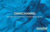 OMNICHANNEL - qvantelOmnichannel provides flexible, cross-channel functionalities such as the convergence of sales and support journeys, smart basket building and sharing, context-aware
