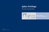 Qalaa Holdings - Amazon S3 · 2018-02-11 · In considering investment performance information contained in this Presentation, prospective investors and/or shareholders should bear