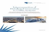 Interconnection of Distributed Generation to Utility Interconnection of Distributed Generation to Utility
