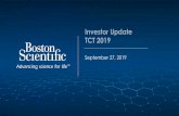 September 27, 2019 - Boston Scientificinvestors.bostonscientific.com/~/media/Files/B/Boston-Scientific-IR/... · $1.4B Market, ~7-8% Growth Deep Venous Disease Pulmonary Embolism