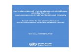 Consideration of the evidence on childhood obesity …...Childhood Obesity: report of the ad hoc working group on science and evidence for ending childhood obesity, Geneva, Switzerland.