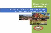 County of Sonomahr.sonoma-county.org/documents/2015-Employee-Annual-Enrollment-Booklet.pdfat the Annual Enrollment meetings scheduled throughout the . The benefits and premium costs