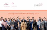 MGG Teilnehmerbroschuere 2018 - DIE_GDI€¦ · 4 Schedule outline MGG Academy 2018 August 09 –12 Travel to Bonn and welcome weekend Arrival; logistic support, welcome dinner; Bonn
